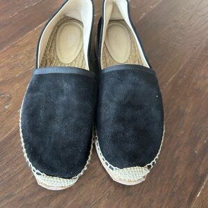 Rag & Bone Shoes Espadrille Womens 9.5 Black Almond Toe Platform Slip On